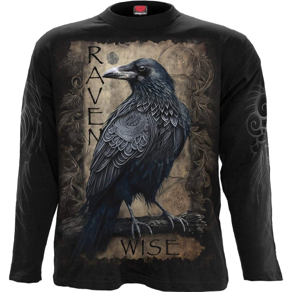 Spiral - Raven Wise Longsleeve shirt - Zwart